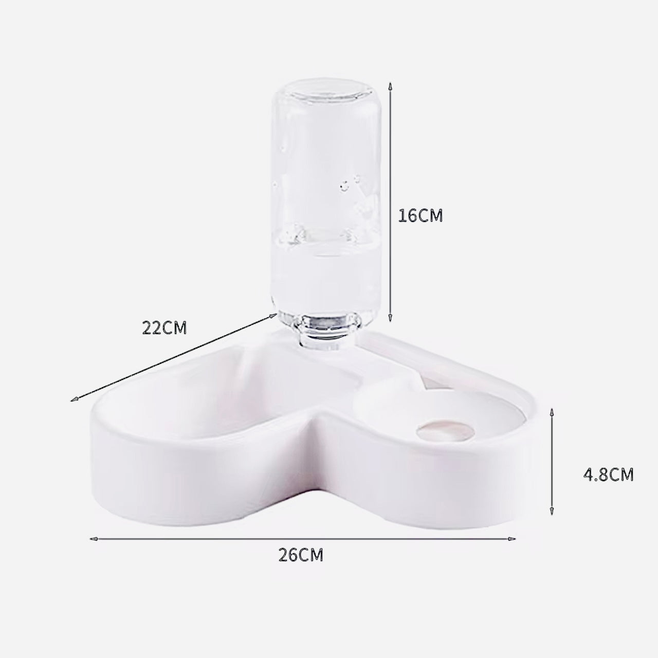 Gamelle 2 en 1 avec distributeur d’eau